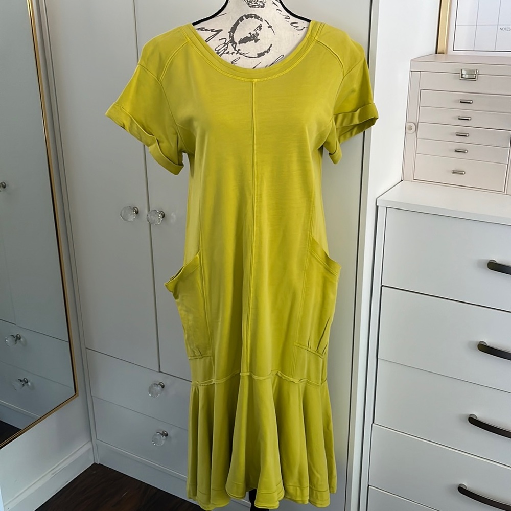 Anthropologie Green Midi Dress
